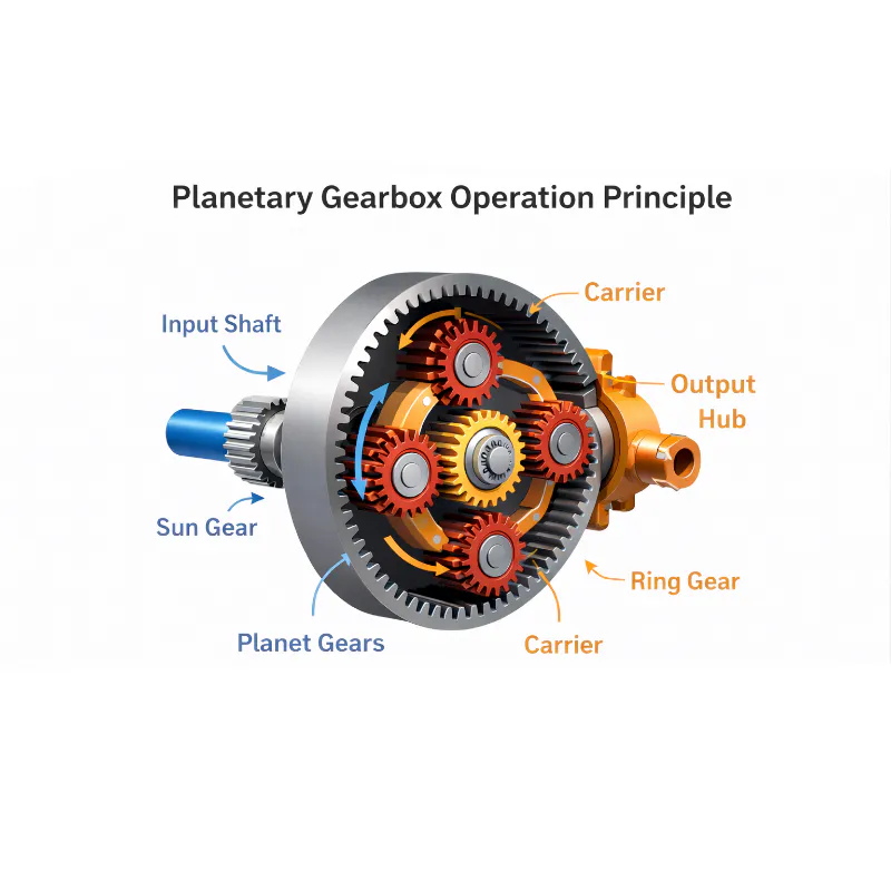 Gearbox Planetary-The working principle of a planetary gear system