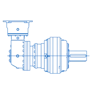 Gearbox Planetary-EP-ZR150 Right Angle Planetary Gearbox Reducer