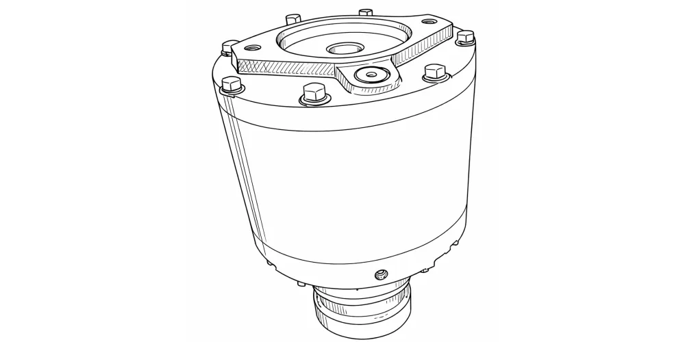 Gearbox Planetary-Wheel Drives-Model 4 Shaft Output Drives Planetary Gearbox-diagram